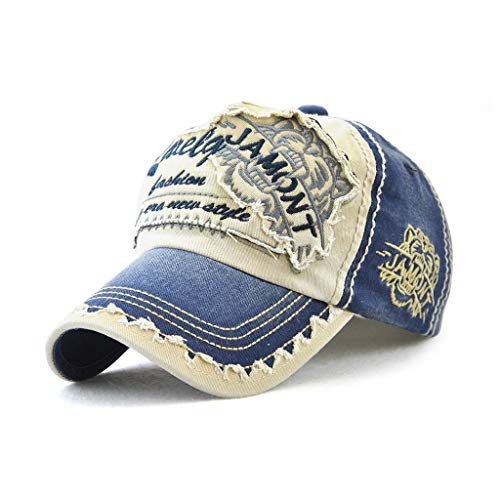 Ueither Verstellbare Baseball Cap Baseballkappe für Herren 56-60 cm (Mittelblau) von Ueither