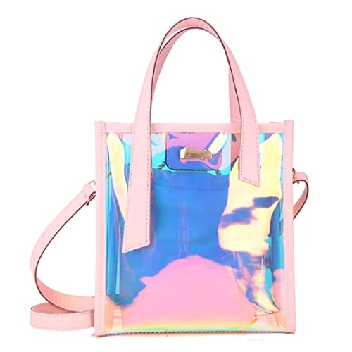 Ulalaza Große transparente, bonbonfarbene, gepunktete Strand-Umhängetasche, 2-in-1-Strandtaschen, transparente Taschen mit Innentasche für Damen Ulalaza Große transparente, bonbonfarbene, gepunktete Strand-Umhängetasche, 2-in-1-Strandtaschen, transparente Taschen mit Innentasche für Damen von Ulalaza