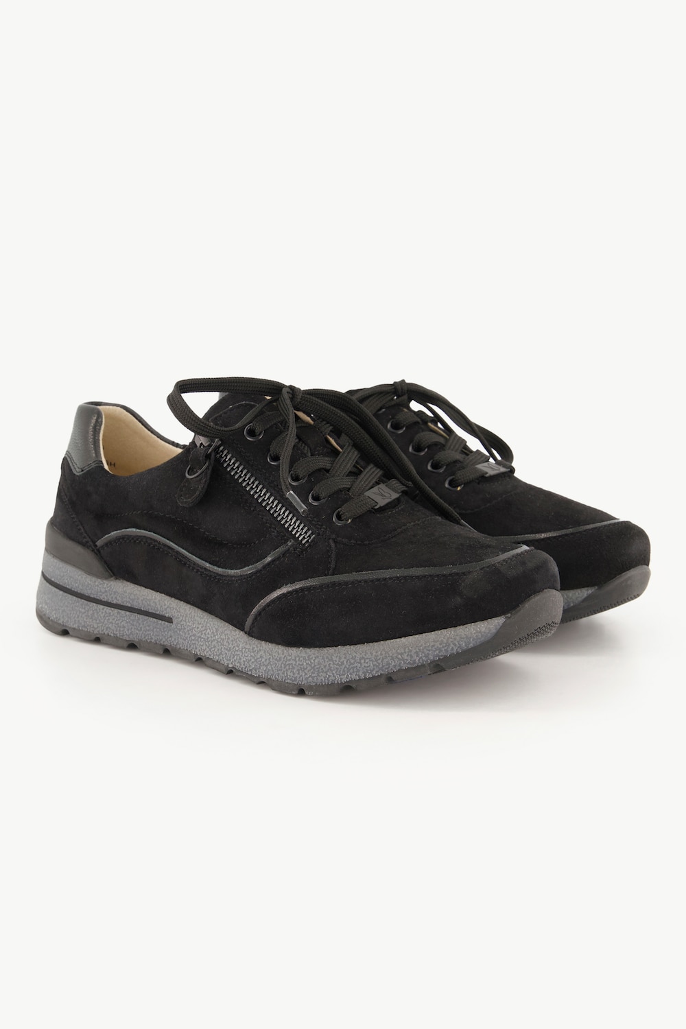 Caprice Leder-Sneaker, Damen, schwarz, Größe: 39, Leder/Synthetische Fasern, Ulla Popken von Ulla Popken