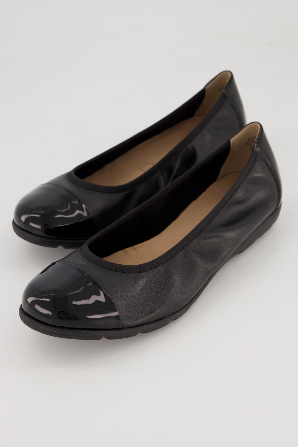 Caprice Leder-Ballerinas, Damen, schwarz, Größe: 41, Leder/Synthetische Fasern, Ulla Popken Caprice Leder-Ballerinas, Damen, schwarz, Größe: 41, Leder/Synthetische Fasern, Ulla Popken von Ulla Popken