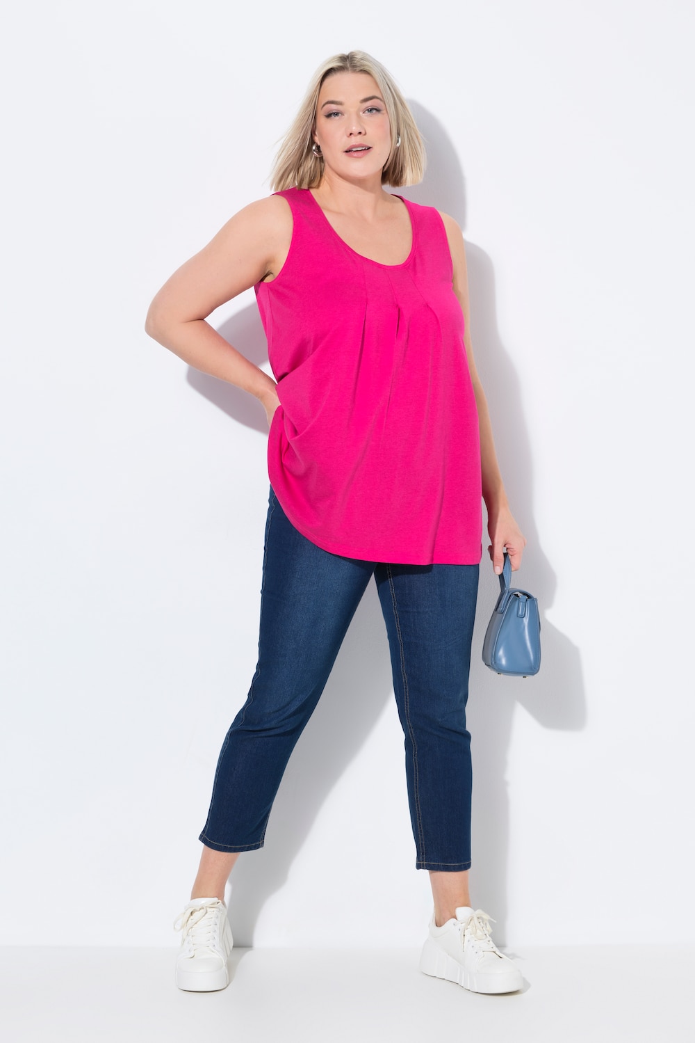Große Größen 7/8-Jeggings Sienna, Damen, blau, Größe: 50, Baumwolle/Polyester, Ulla Popken Große Größen 7/8-Jeggings Sienna, Damen, blau, Größe: 50, Baumwolle/Polyester, Ulla Popken von Ulla Popken