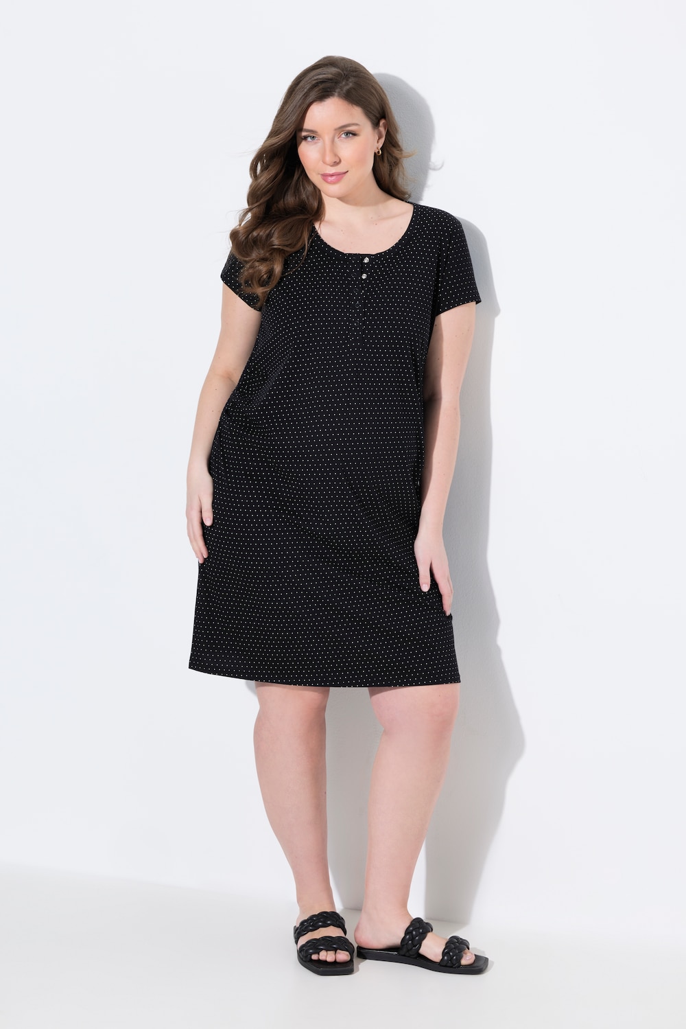 Große Größen Bellieva-Jerseykleid, Damen, schwarz, Größe: 54/56, Baumwolle, Ulla Popken Große Größen Bellieva-Jerseykleid, Damen, schwarz, Größe: 54/56, Baumwolle, Ulla Popken von Ulla Popken