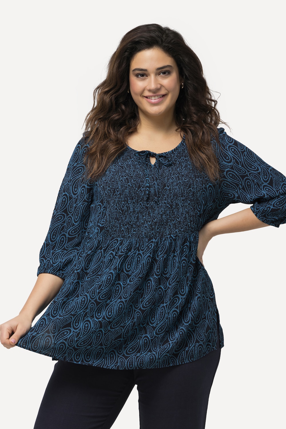 Große Größen Bluse, Damen, blau, Größe: 62/64, Viskose, Ulla Popken Große Größen Bluse, Damen, blau, Größe: 62/64, Viskose, Ulla Popken von Ulla Popken