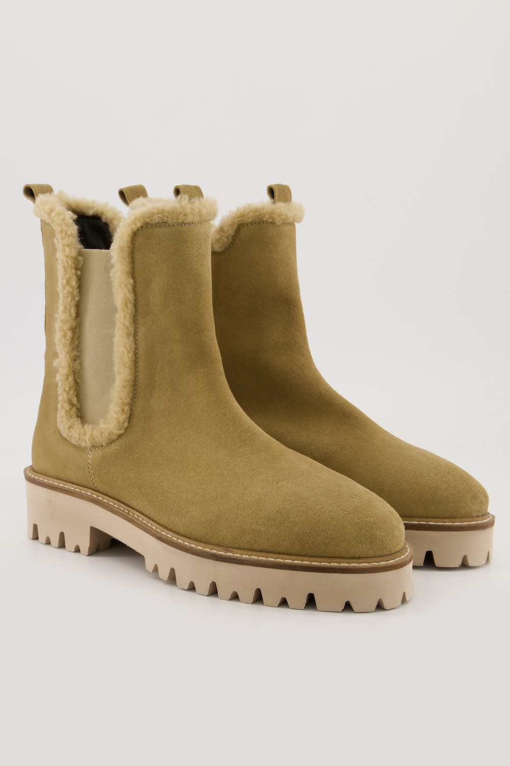 Große Größen Chelseaboots, Damen, beige, Größe: 42, Sonstige/Leder, Ulla Popken Große Größen Chelseaboots, Damen, beige, Größe: 42, Sonstige/Leder, Ulla Popken von Ulla Popken
