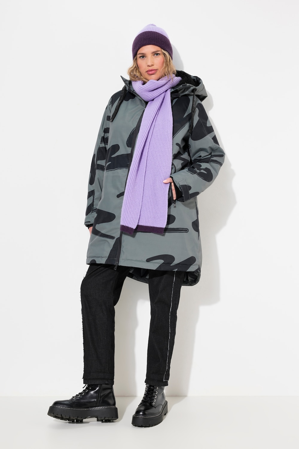 Große Größen HYPRAR Funktions-Mantel, Damen, grau, Größe: 42/44, Polyester, Ulla Popken Große Größen HYPRAR Funktions-Mantel, Damen, grau, Größe: 42/44, Polyester, Ulla Popken von Ulla Popken