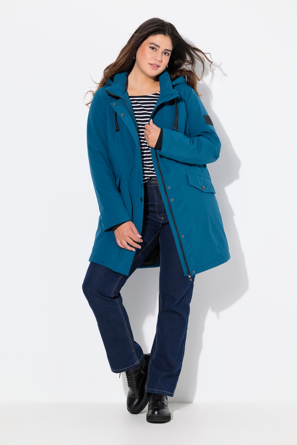 Große Größen HYPRAR Long-Softshelljacke, Damen, blau, Größe: 54/56, Polyester, Ulla Popken Große Größen HYPRAR Long-Softshelljacke, Damen, blau, Größe: 54/56, Polyester, Ulla Popken von Ulla Popken