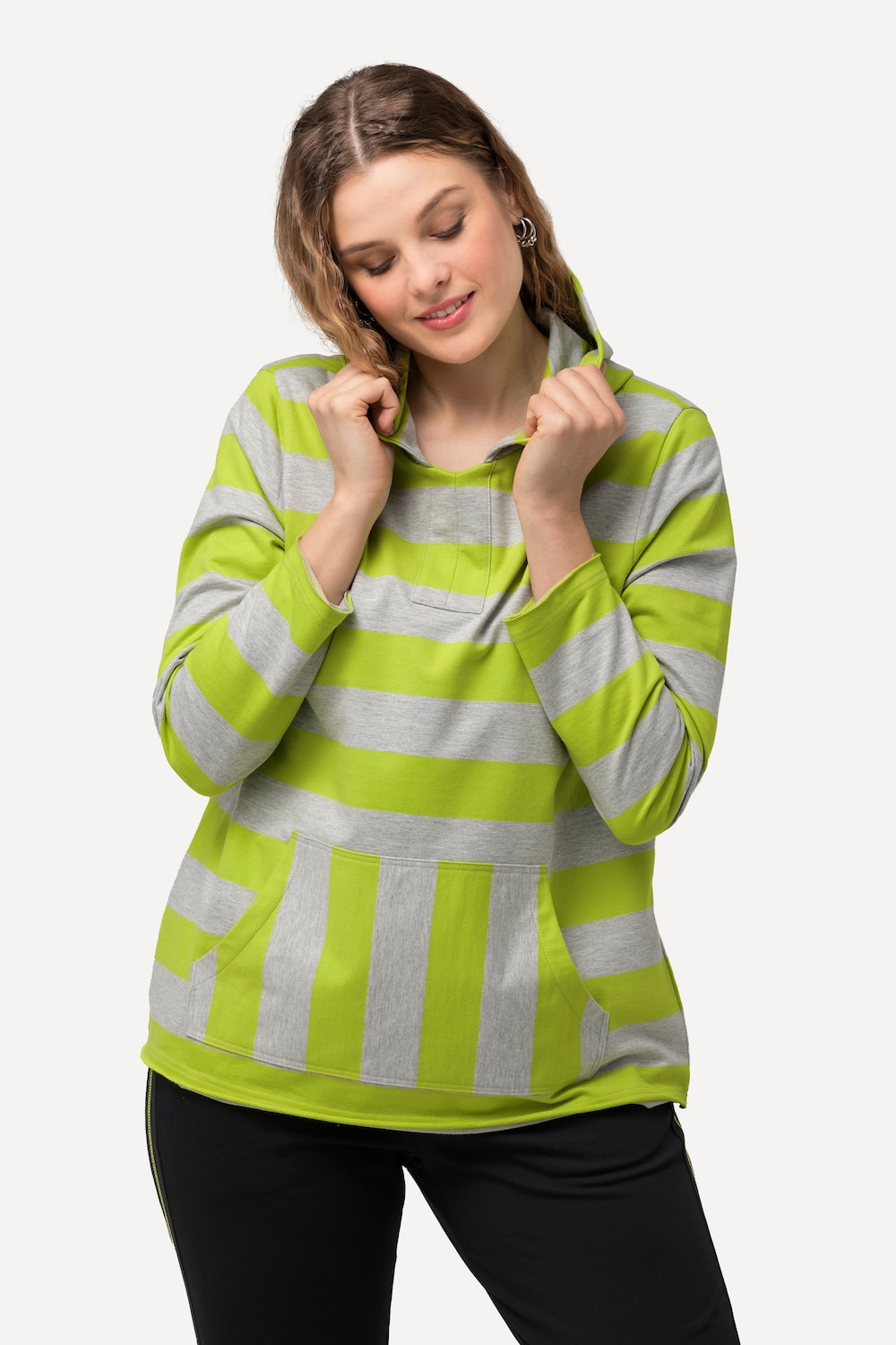 Große Größen Hoodie, Damen, grün, Größe: 46/48, Baumwolle, Ulla Popken Große Größen Hoodie, Damen, grün, Größe: 46/48, Baumwolle, Ulla Popken von Ulla Popken
