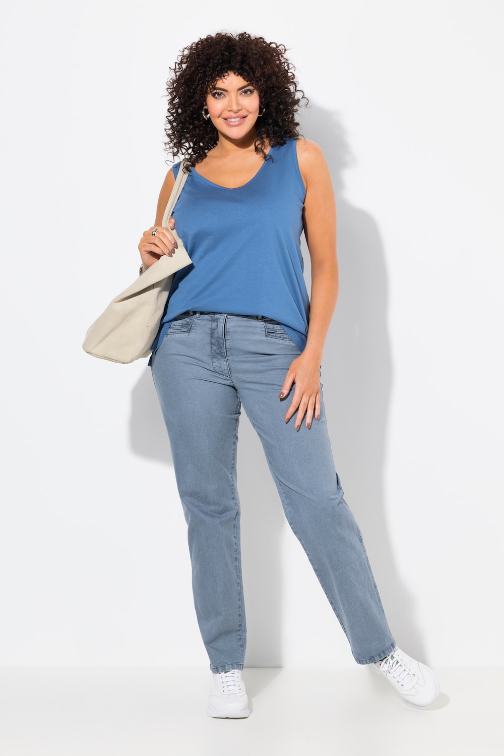Große Größen Hose Mony, Damen, blau, Größe: 62, Baumwolle, Ulla Popken Große Größen Hose Mony, Damen, blau, Größe: 62, Baumwolle, Ulla Popken von Ulla Popken