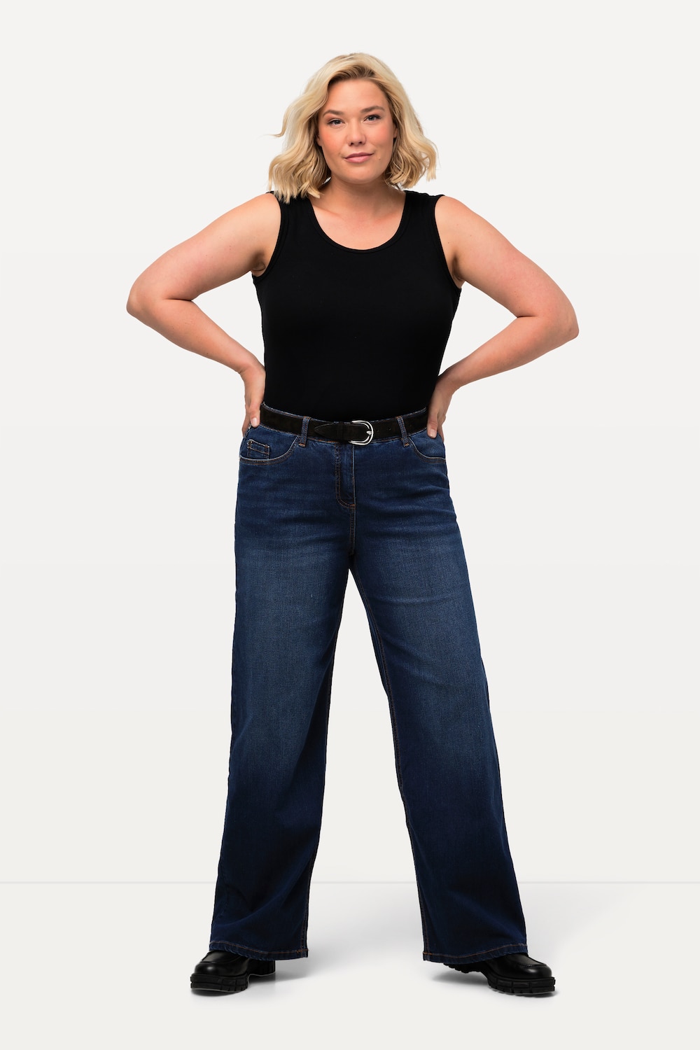 Große Größen Jeans Mary, Damen, blau, Größe: 52, Baumwolle/Polyester/Viskose, Ulla Popken von Ulla Popken