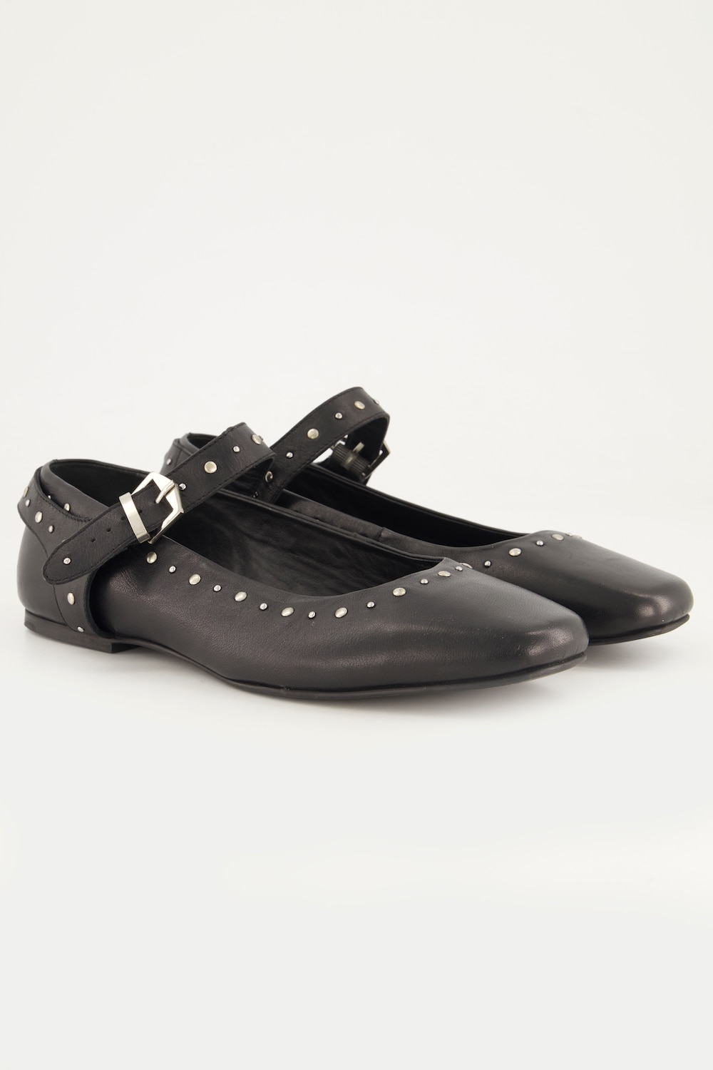 Große Größen Leder-Ballerinas, Damen, schwarz, Größe: 40, Leder, Ulla Popken Große Größen Leder-Ballerinas, Damen, schwarz, Größe: 40, Leder, Ulla Popken von Ulla Popken