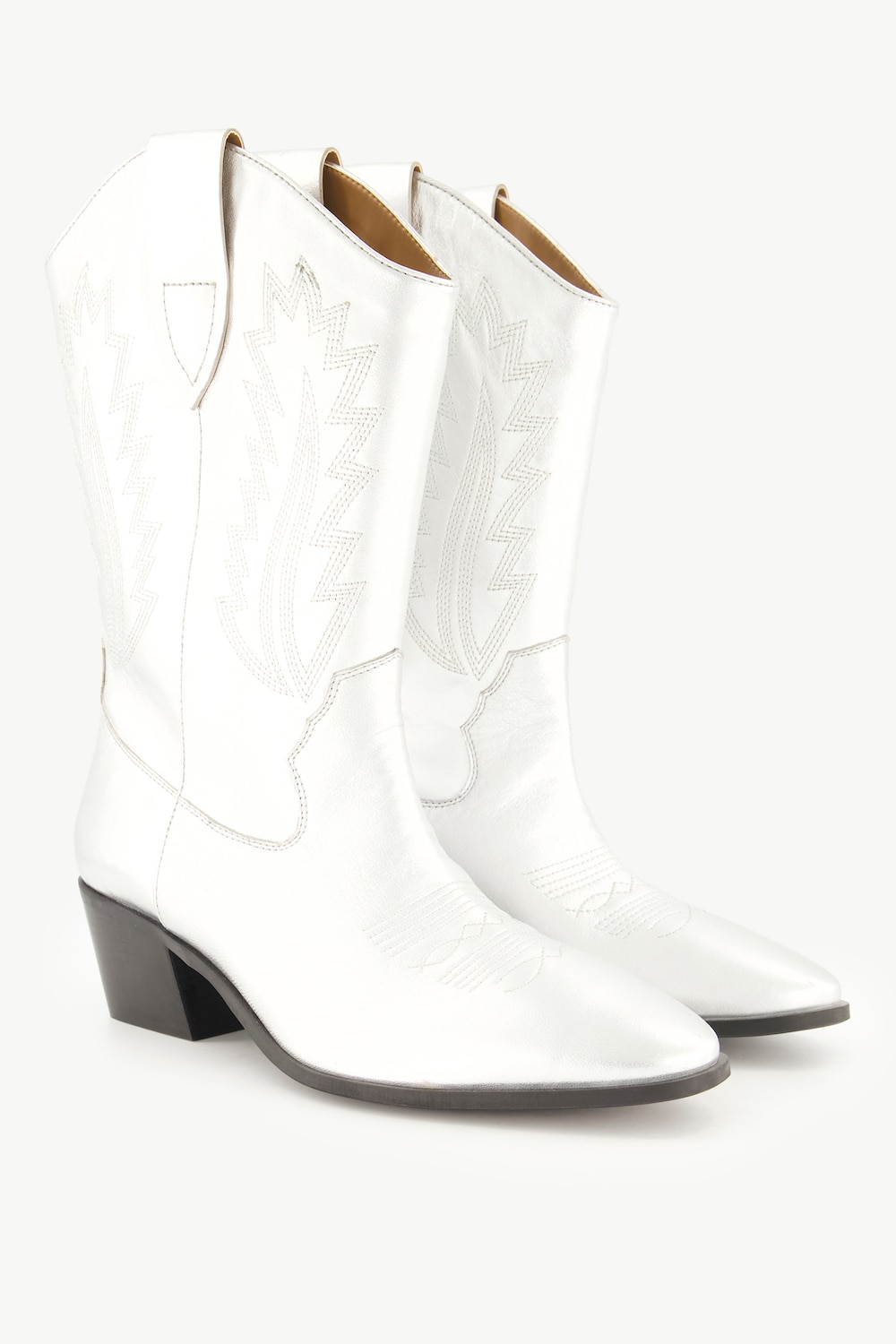 Große Größen Leder-Cowboystiefel, Damen, grau, Größe: 44, Leder/Synthetische Fasern, Ulla Popken Große Größen Leder-Cowboystiefel, Damen, grau, Größe: 44, Leder/Synthetische Fasern, Ulla Popken von Ulla Popken