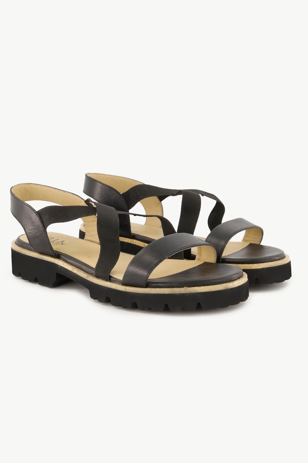 Große Größen Leder-Sandaletten, Damen, schwarz, Größe: 39, Leder, Ulla Popken Große Größen Leder-Sandaletten, Damen, schwarz, Größe: 39, Leder, Ulla Popken von Ulla Popken