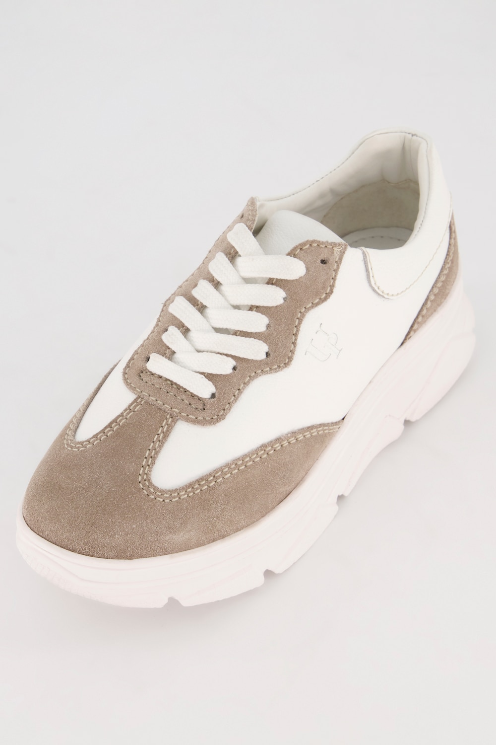 Große Größen Leder-Sneaker, Damen, weiß, Größe: 44, Leder, Ulla Popken Große Größen Leder-Sneaker, Damen, weiß, Größe: 44, Leder, Ulla Popken von Ulla Popken