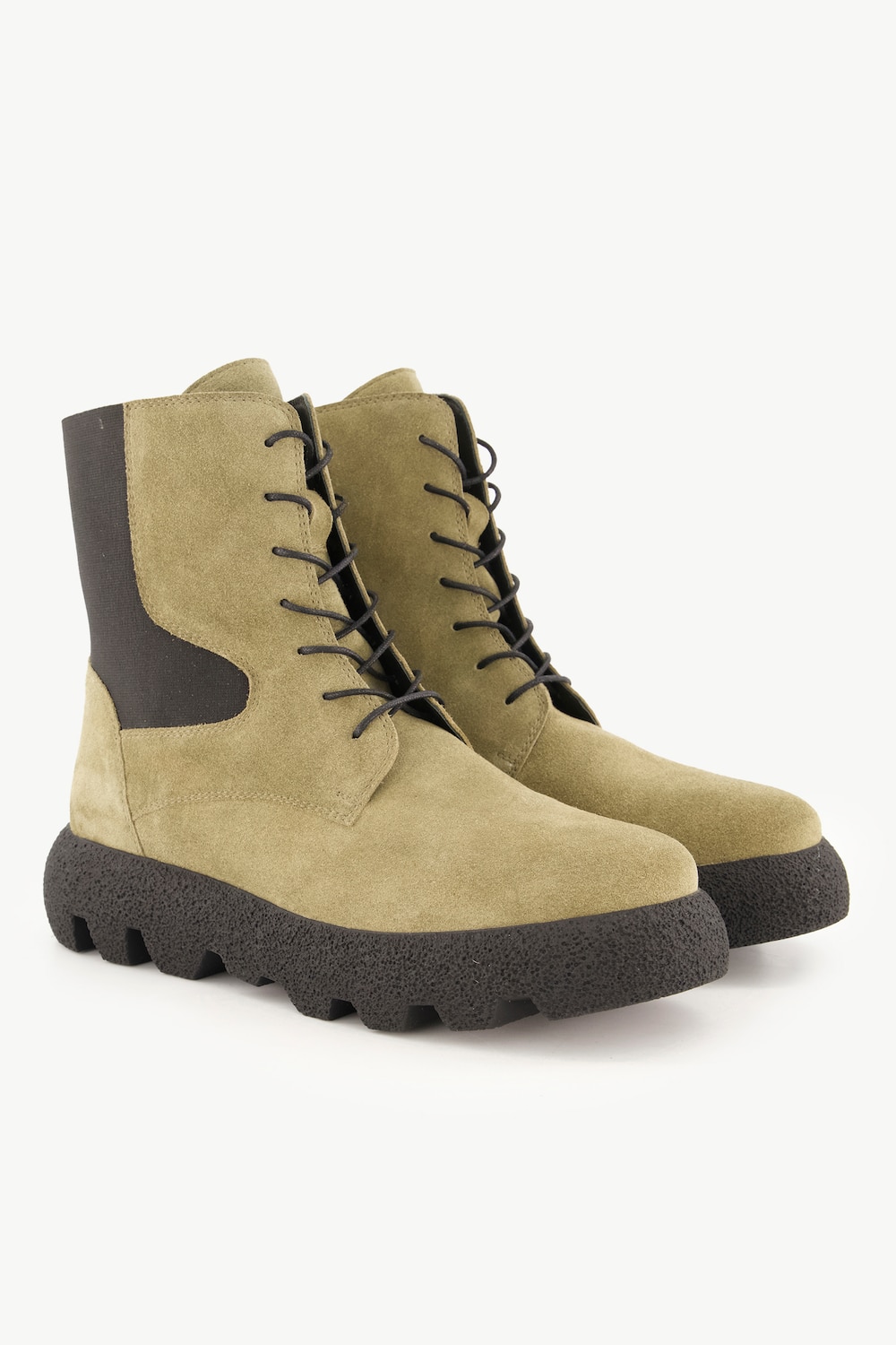 Große Größen Leder-Stiefeletten, Damen, beige, Größe: 41, Leder, Ulla Popken Große Größen Leder-Stiefeletten, Damen, beige, Größe: 41, Leder, Ulla Popken von Ulla Popken