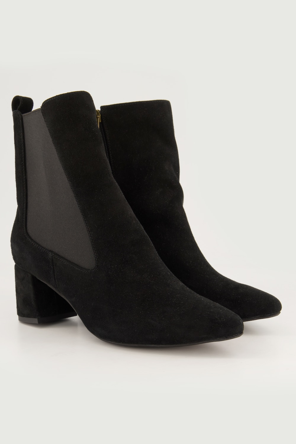 Große Größen Leder-Stiefeletten, Damen, schwarz, Größe: 40, Sonstige/Leder, Ulla Popken Große Größen Leder-Stiefeletten, Damen, schwarz, Größe: 40, Sonstige/Leder, Ulla Popken von Ulla Popken