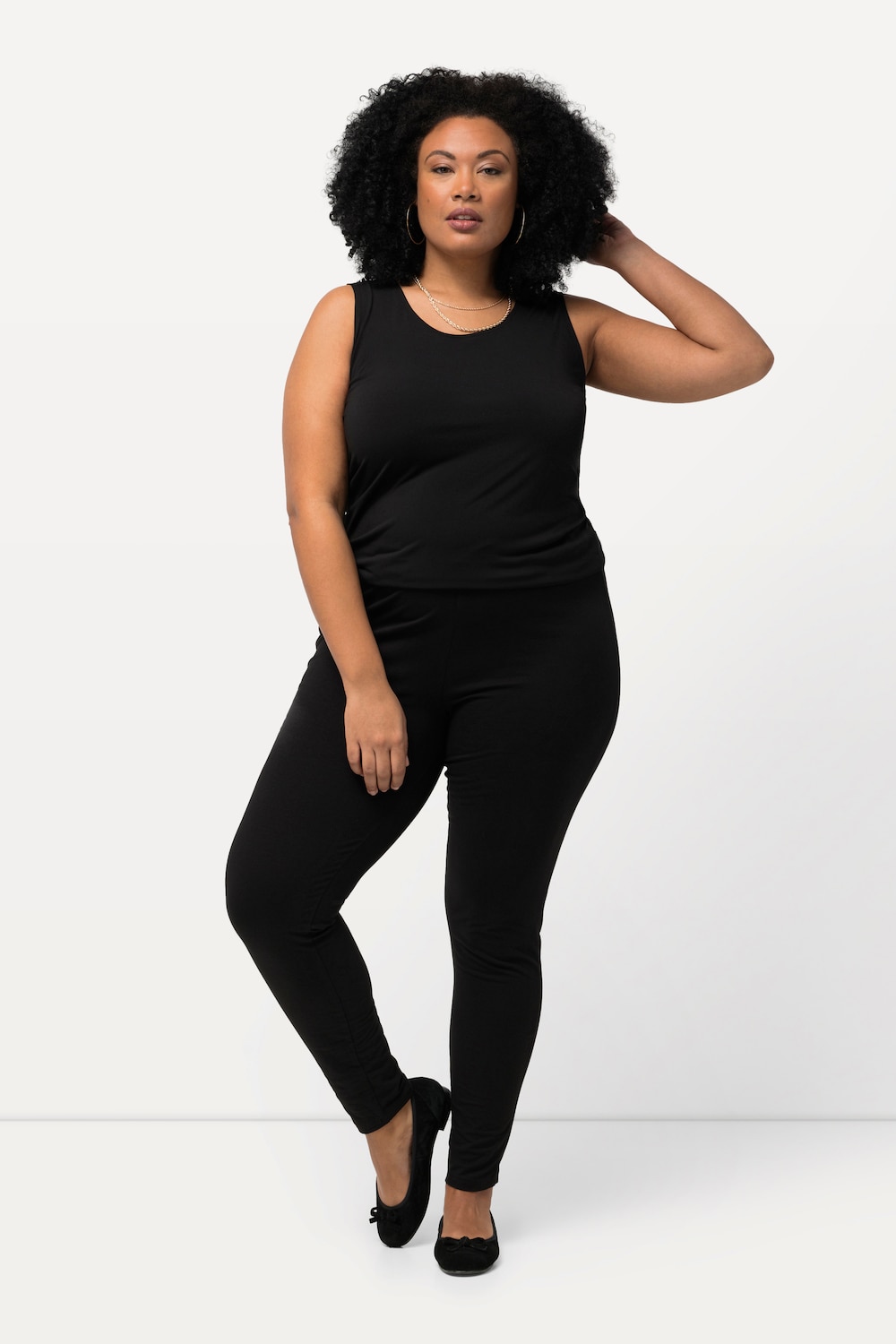 Große Größen Leggings, Damen, schwarz, Größe: 58/60, Baumwolle, Ulla Popken Große Größen Leggings, Damen, schwarz, Größe: 58/60, Baumwolle, Ulla Popken von Ulla Popken
