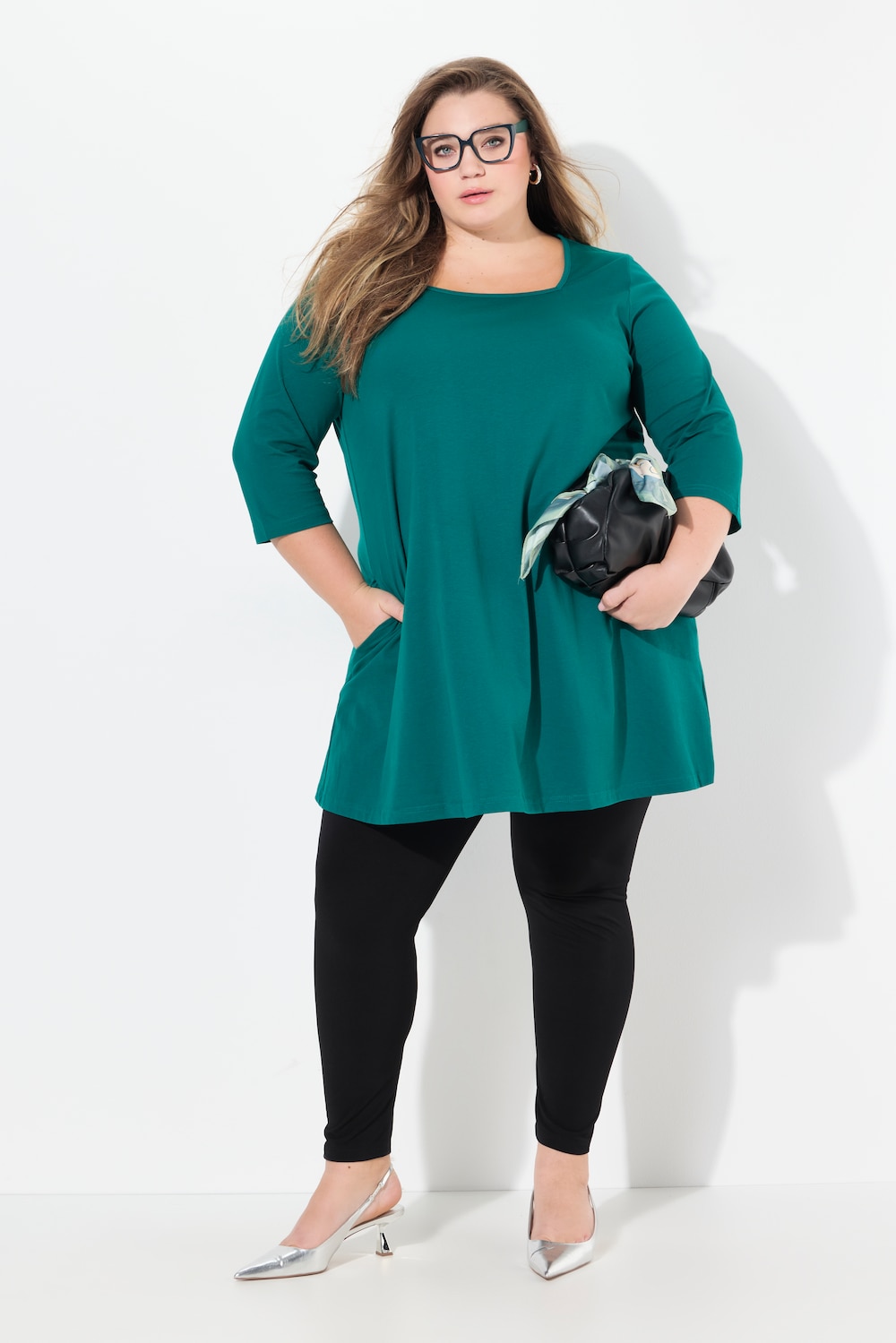 Große Größen Longshirt, Damen, grün, Größe: 54/56, Baumwolle, Ulla Popken Große Größen Longshirt, Damen, grün, Größe: 54/56, Baumwolle, Ulla Popken von Ulla Popken