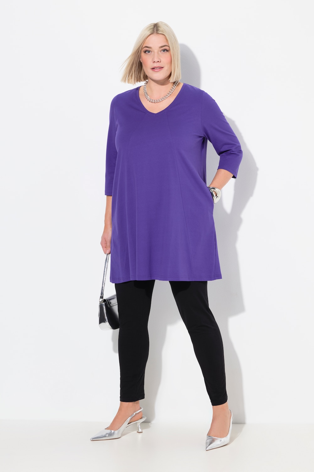 Große Größen Longshirt, Damen, lila, Größe: 50/52, Baumwolle, Ulla Popken Große Größen Longshirt, Damen, lila, Größe: 50/52, Baumwolle, Ulla Popken von Ulla Popken