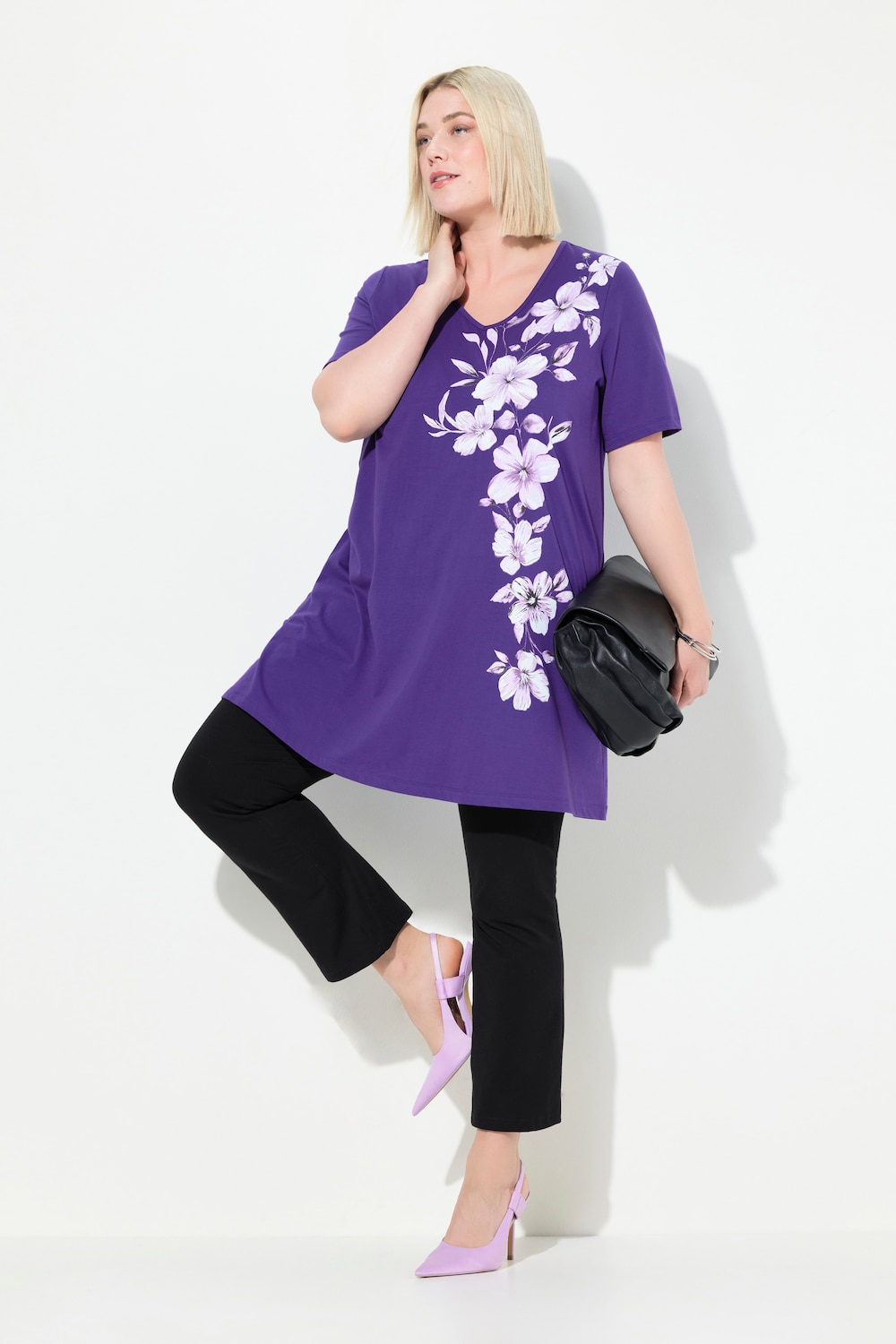 Große Größen Longshirt, Damen, lila, Größe: 58/60, Baumwolle, Ulla Popken Große Größen Longshirt, Damen, lila, Größe: 58/60, Baumwolle, Ulla Popken von Ulla Popken