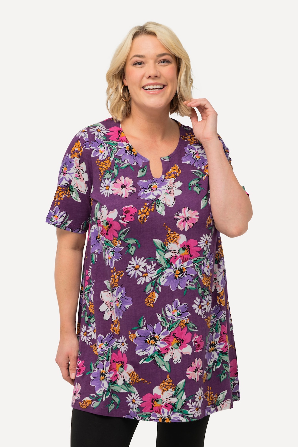 Große Größen Longshirt, Damen, lila, Größe: 66/68, Baumwolle, Ulla Popken Große Größen Longshirt, Damen, lila, Größe: 66/68, Baumwolle, Ulla Popken von Ulla Popken