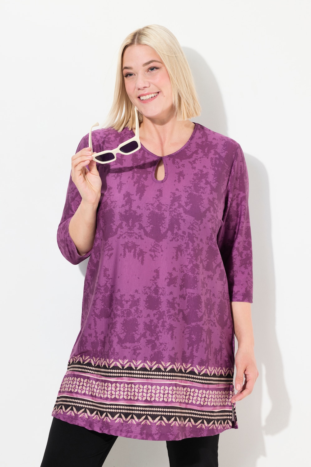 Große Größen Longshirt, Damen, rot, Größe: 66/68, Viskose, Ulla Popken Große Größen Longshirt, Damen, rot, Größe: 66/68, Viskose, Ulla Popken von Ulla Popken