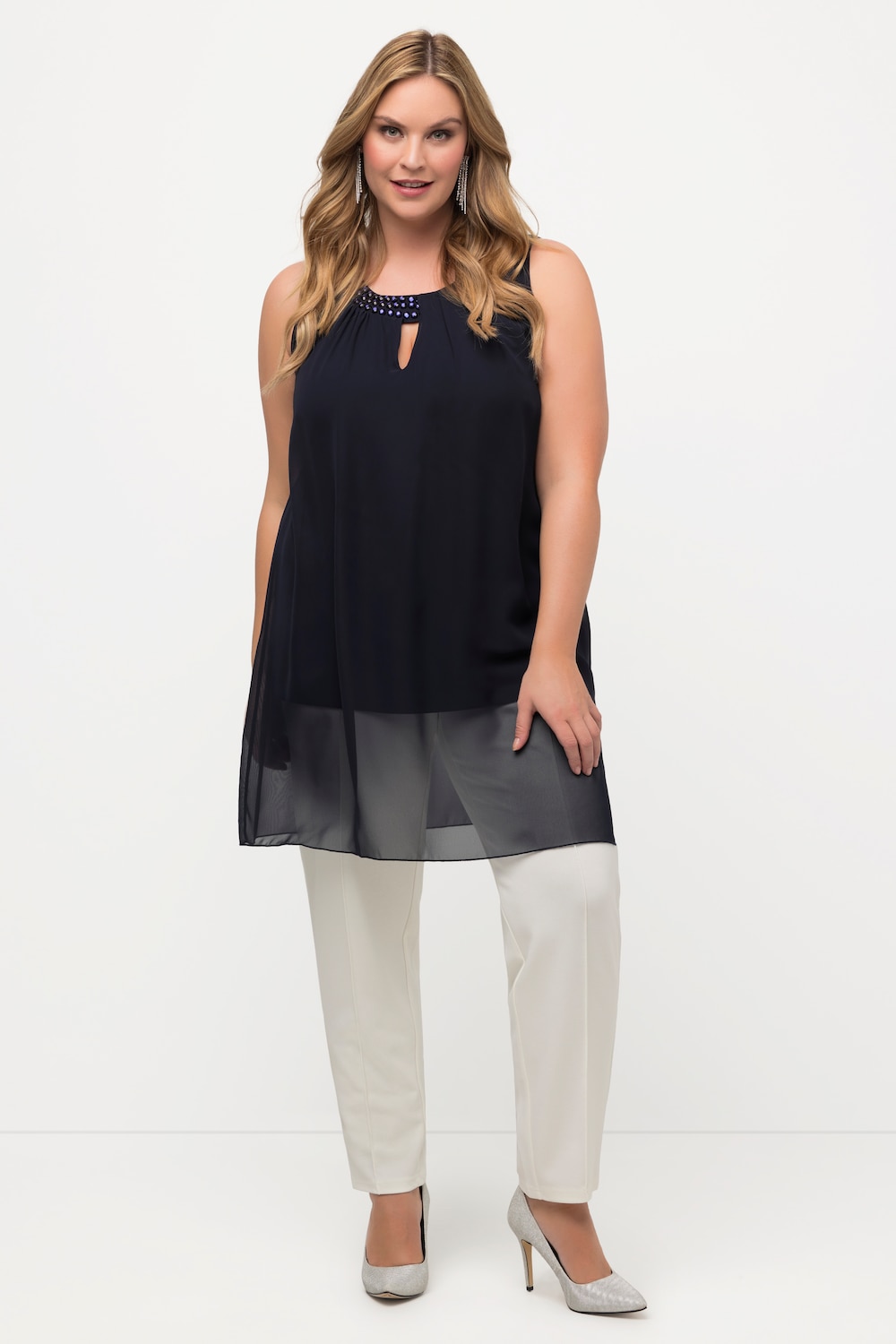 Große Größen Longtunika, Damen, blau, Größe: 54/56, Polyester/Viskose, Ulla Popken Große Größen Longtunika, Damen, blau, Größe: 54/56, Polyester/Viskose, Ulla Popken von Ulla Popken