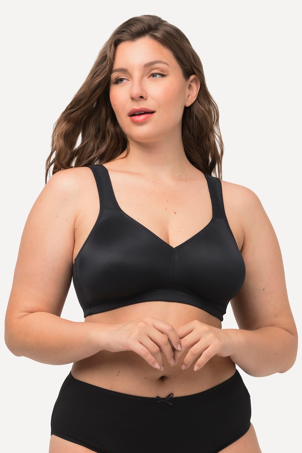 Große Größen Mikrofaser-BH, Damen, schwarz, Größe: 115D, Synthetische Fasern/Elasthan, Ulla Popken Große Größen Mikrofaser-BH, Damen, schwarz, Größe: 115D, Synthetische Fasern/Elasthan, Ulla Popken von Ulla Popken