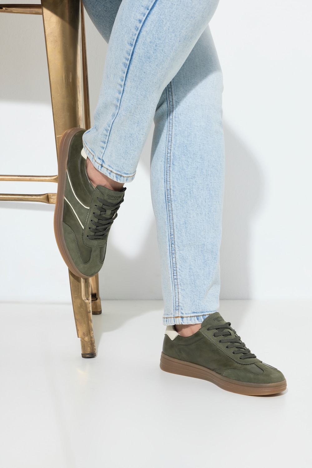 Große Größen Remonte Leder-Sneaker, Damen, grün, Größe: 39, Sonstige/Leder, Ulla Popken Große Größen Remonte Leder-Sneaker, Damen, grün, Größe: 39, Sonstige/Leder, Ulla Popken von Ulla Popken