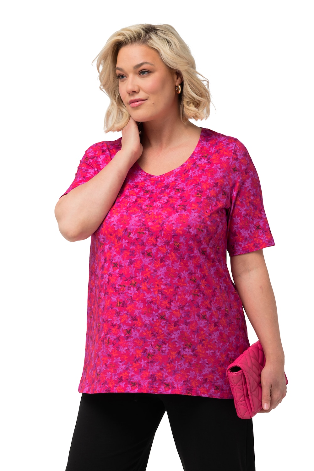 Große Größen Shirt, Damen, rosa, Größe: 58/60, Baumwolle, Ulla Popken Große Größen Shirt, Damen, rosa, Größe: 58/60, Baumwolle, Ulla Popken von Ulla Popken
