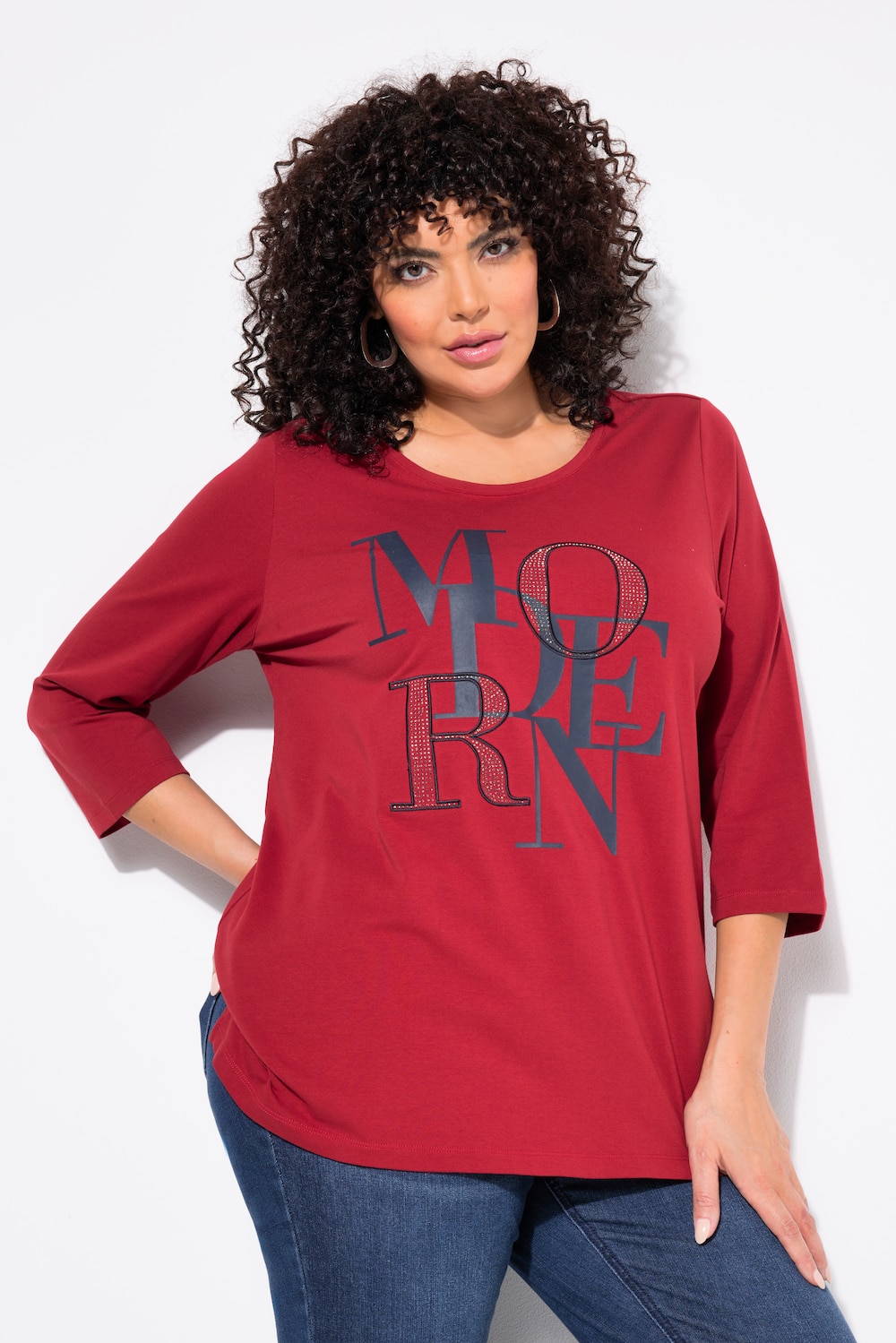Große Größen Shirt, Damen, rot, Größe: 54/56, Baumwolle, Ulla Popken Große Größen Shirt, Damen, rot, Größe: 54/56, Baumwolle, Ulla Popken von Ulla Popken