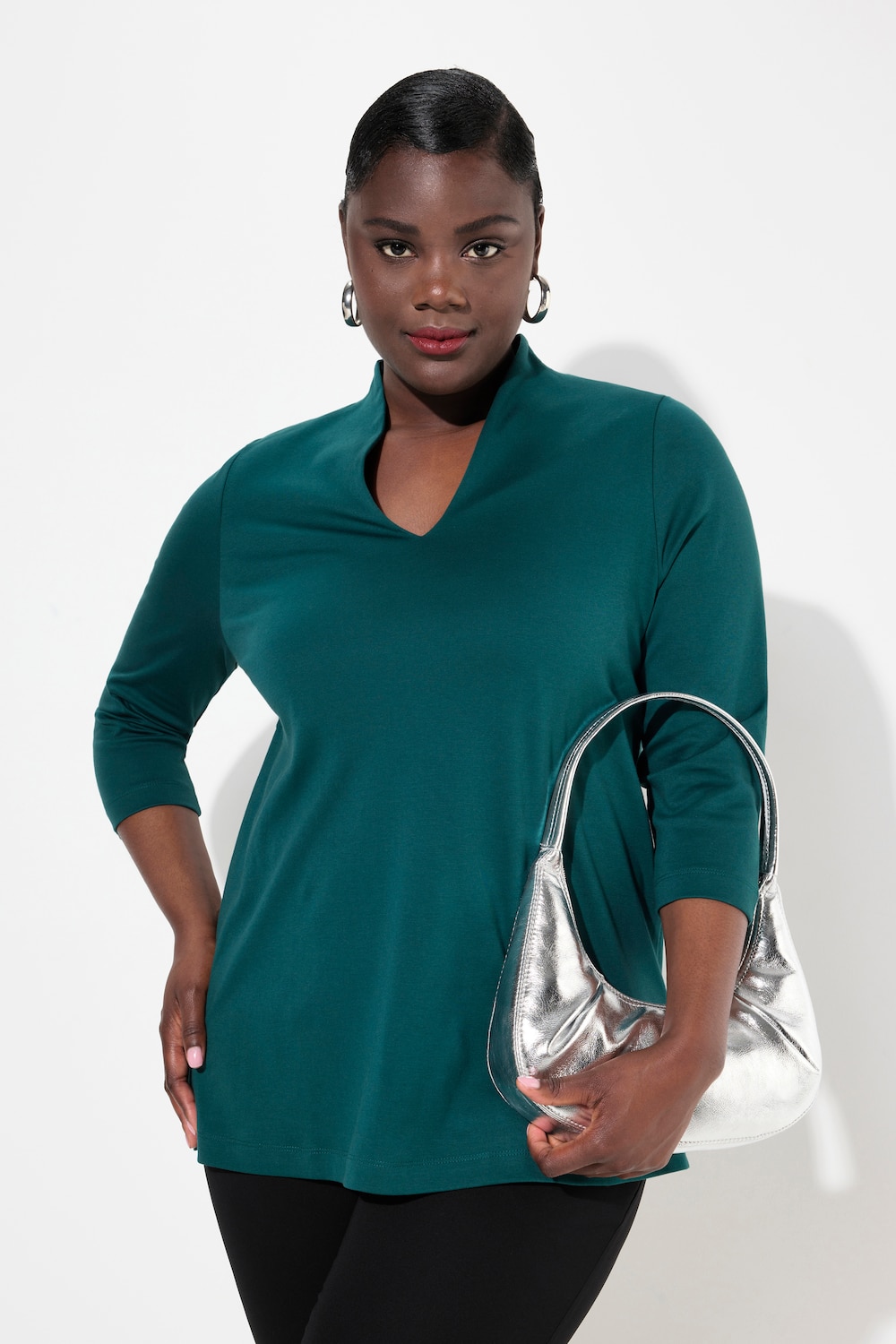 Große Größen Shirt, Damen, türkis, Größe: 46/48, Baumwolle, Ulla Popken Große Größen Shirt, Damen, türkis, Größe: 46/48, Baumwolle, Ulla Popken von Ulla Popken