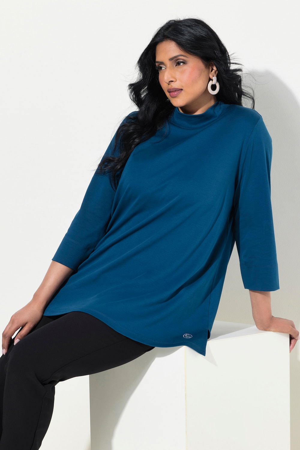 Große Größen Shirt, Damen, türkis, Größe: 50/52, Baumwolle, Ulla Popken Große Größen Shirt, Damen, türkis, Größe: 50/52, Baumwolle, Ulla Popken von Ulla Popken