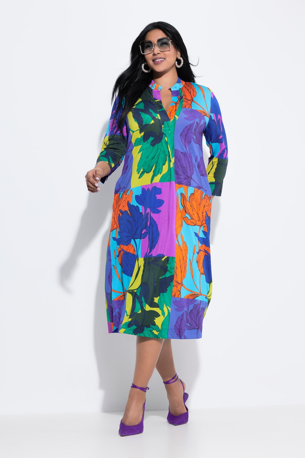Große Größen Slinky-Midikleid, Damen, rosa, Größe: 54/56, Viskose, Ulla Popken Große Größen Slinky-Midikleid, Damen, rosa, Größe: 54/56, Viskose, Ulla Popken von Ulla Popken