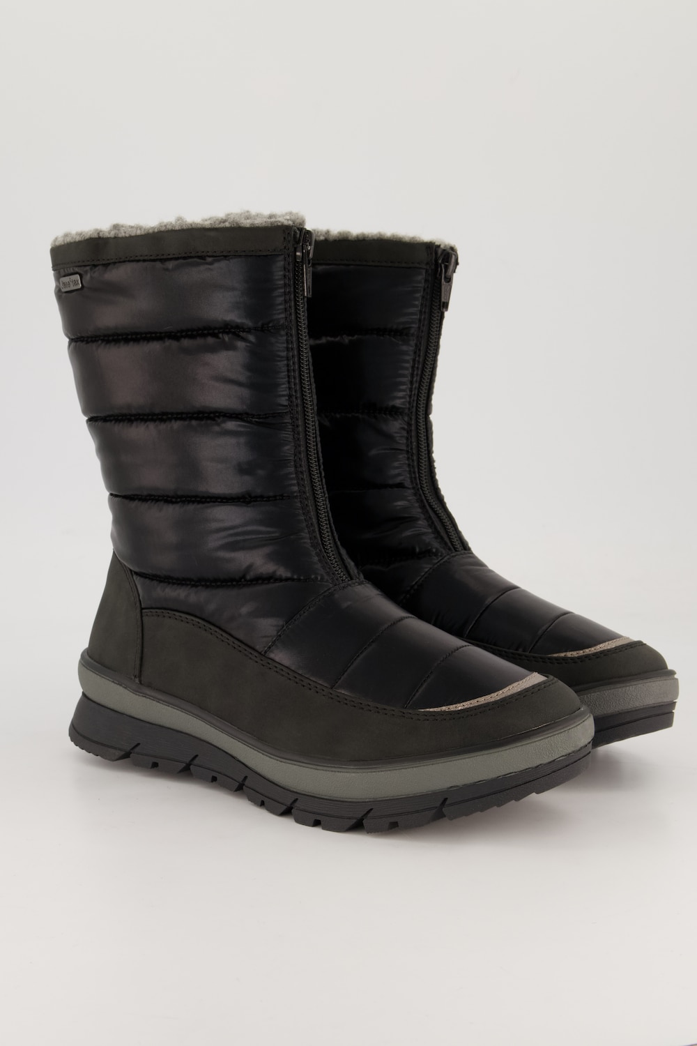 Stepp-Boots, Damen, schwarz, Größe: 39, Polyester/Sonstige/Synthetische Fasern, Ulla Popken von Ulla Popken