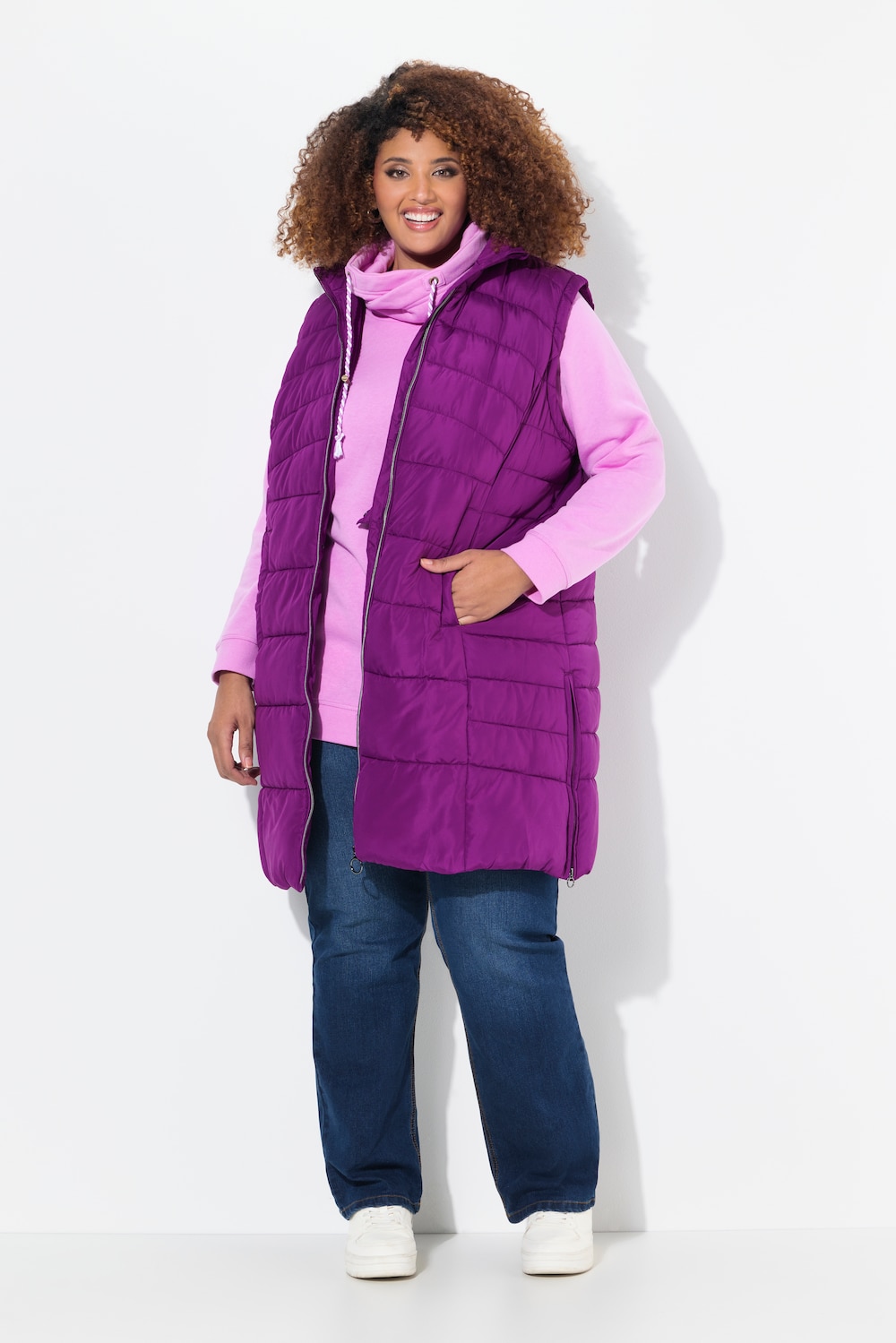 Große Größen Steppweste, Damen, lila, Größe: 54/56, Ulla Popken Große Größen Steppweste, Damen, lila, Größe: 54/56, Ulla Popken von Ulla Popken