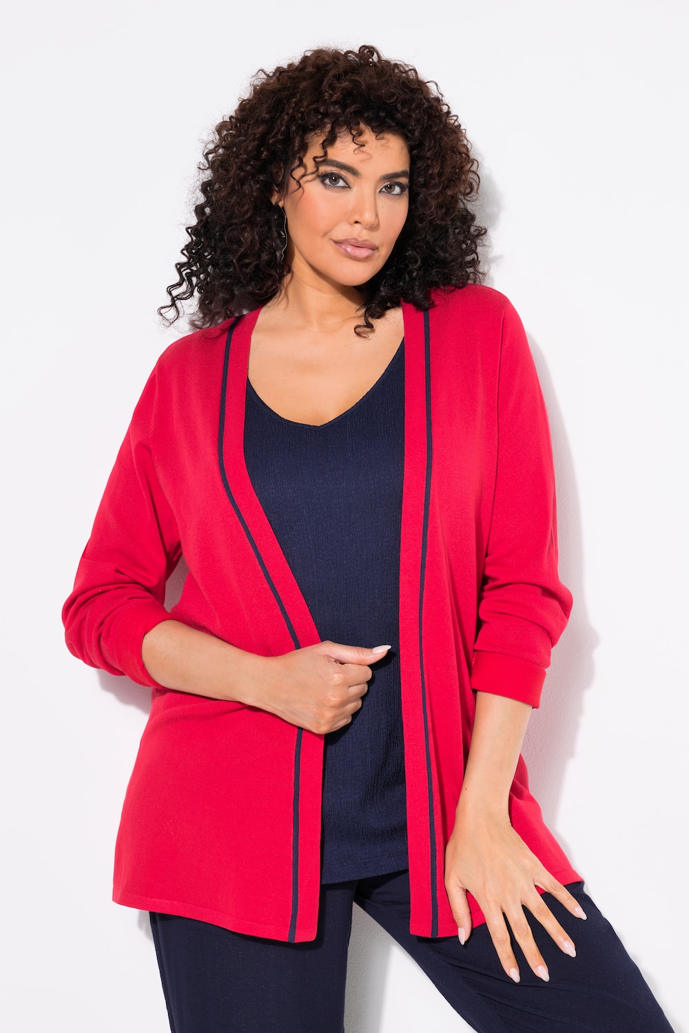 Große Größen Strickjacke, Damen, rot, Größe: 42/44, Viskose/Synthetische Fasern, Ulla Popken Große Größen Strickjacke, Damen, rot, Größe: 42/44, Viskose/Synthetische Fasern, Ulla Popken von Ulla Popken