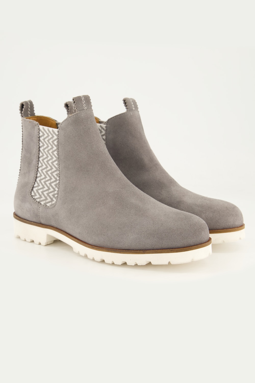 Große Größen Suede-Chelseaboots, Damen, grau, Größe: 43, Leder, Ulla Popken Große Größen Suede-Chelseaboots, Damen, grau, Größe: 43, Leder, Ulla Popken von Ulla Popken
