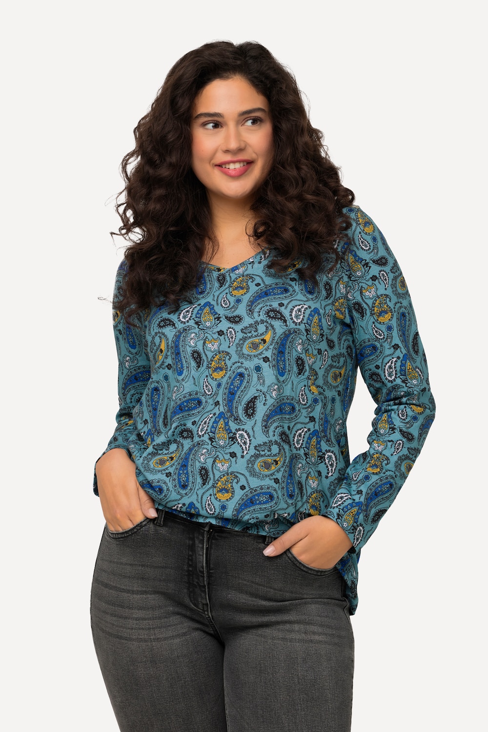 Große Größen T-Shirt, Damen, blau, Größe: 58/60, Baumwolle, Ulla Popken Große Größen T-Shirt, Damen, blau, Größe: 58/60, Baumwolle, Ulla Popken von Ulla Popken