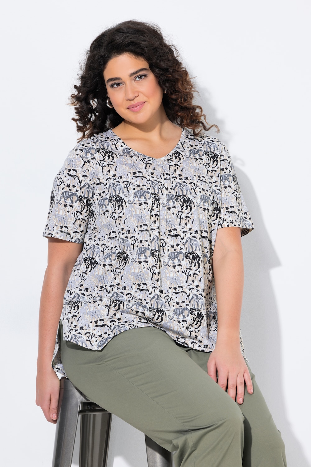 Große Größen T-Shirt, Damen, braun, Größe: 50/52, Baumwolle, Ulla Popken Große Größen T-Shirt, Damen, braun, Größe: 50/52, Baumwolle, Ulla Popken von Ulla Popken