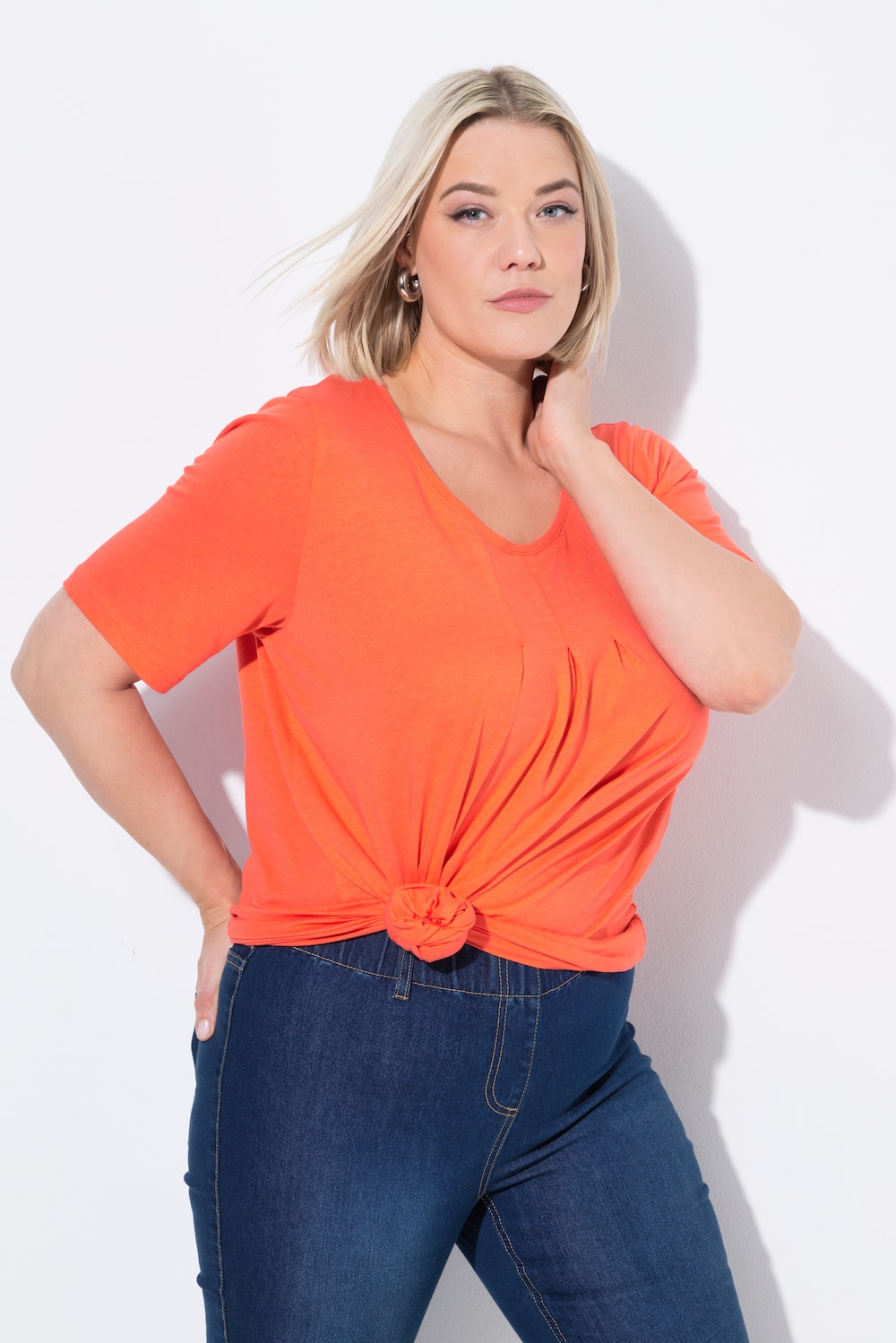 Große Größen T-Shirt, Damen, rot, Größe: 54/56, Baumwolle/Synthetische Fasern, Ulla Popken Große Größen T-Shirt, Damen, rot, Größe: 54/56, Baumwolle/Synthetische Fasern, Ulla Popken von Ulla Popken