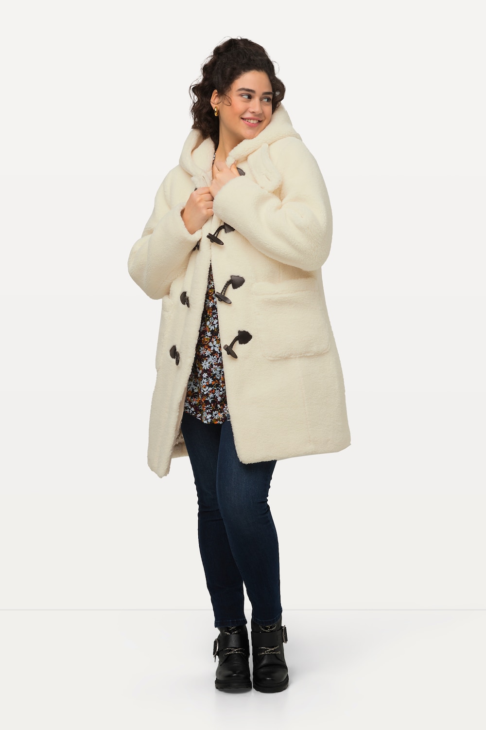 Große Größen Teddy-Dufflecoat, Damen, gelb, Größe: 46/48, Polyester, Ulla Popken Große Größen Teddy-Dufflecoat, Damen, gelb, Größe: 46/48, Polyester, Ulla Popken von Ulla Popken
