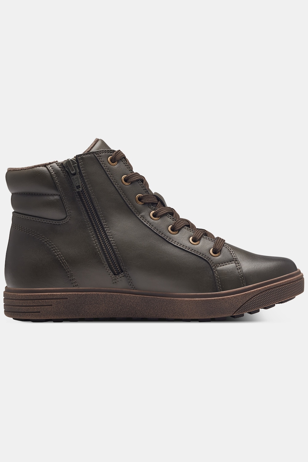 Leder-Sneaker, Damen, braun, Größe: 39, Polyester/Synthetische Fasern, Ulla Popken Leder-Sneaker, Damen, braun, Größe: 39, Polyester/Synthetische Fasern, Ulla Popken von Ulla Popken