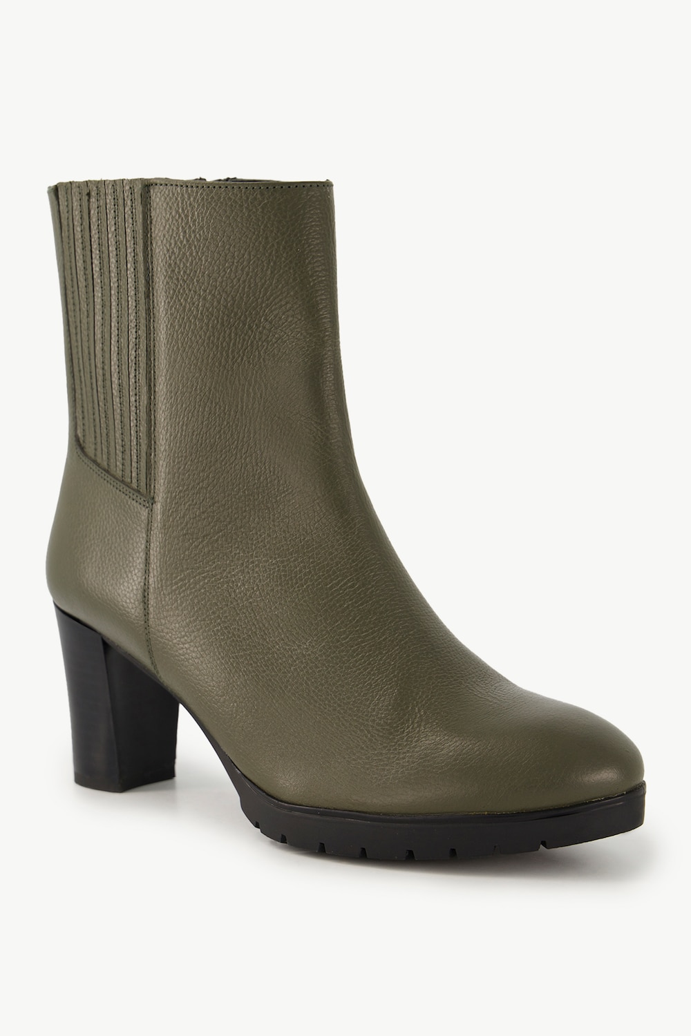 Leder-Stiefeletten, Damen, grün, Größe: 38, Sonstige/Leder, Ulla Popken Leder-Stiefeletten, Damen, grün, Größe: 38, Sonstige/Leder, Ulla Popken von Ulla Popken