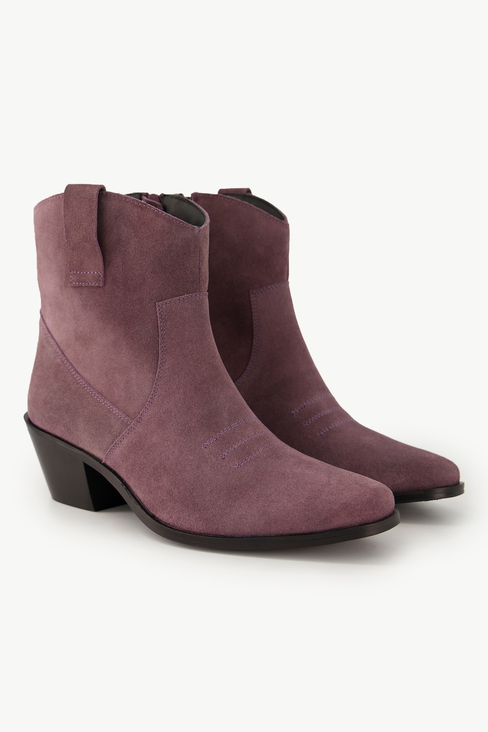 Leder-Stiefeletten, Damen, lila, Größe: 39, Leder, Ulla Popken Leder-Stiefeletten, Damen, lila, Größe: 39, Leder, Ulla Popken von Ulla Popken