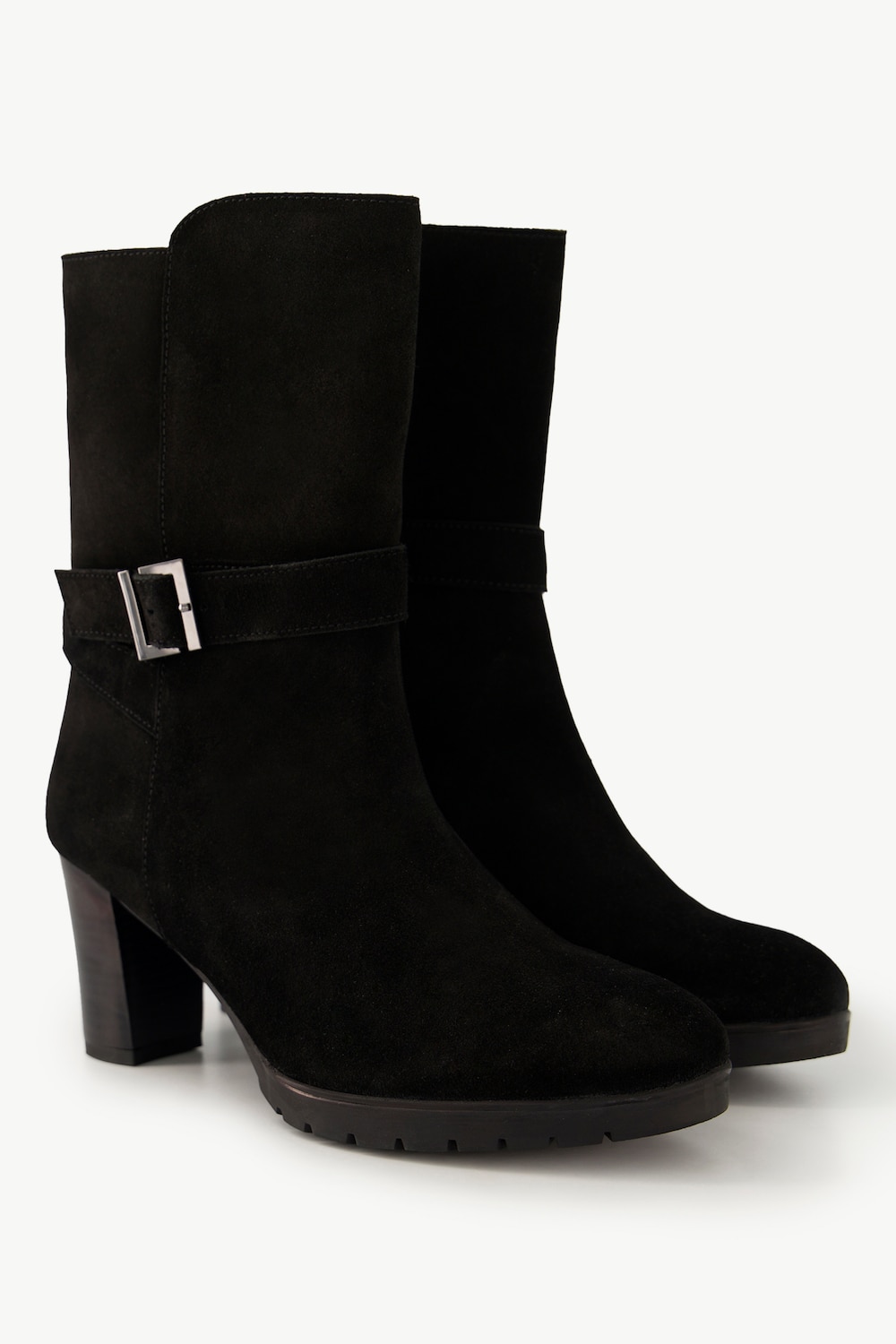 Leder-Stiefeletten, Damen, schwarz, Größe: 40, Sonstige/Leder, Ulla Popken Leder-Stiefeletten, Damen, schwarz, Größe: 40, Sonstige/Leder, Ulla Popken von Ulla Popken