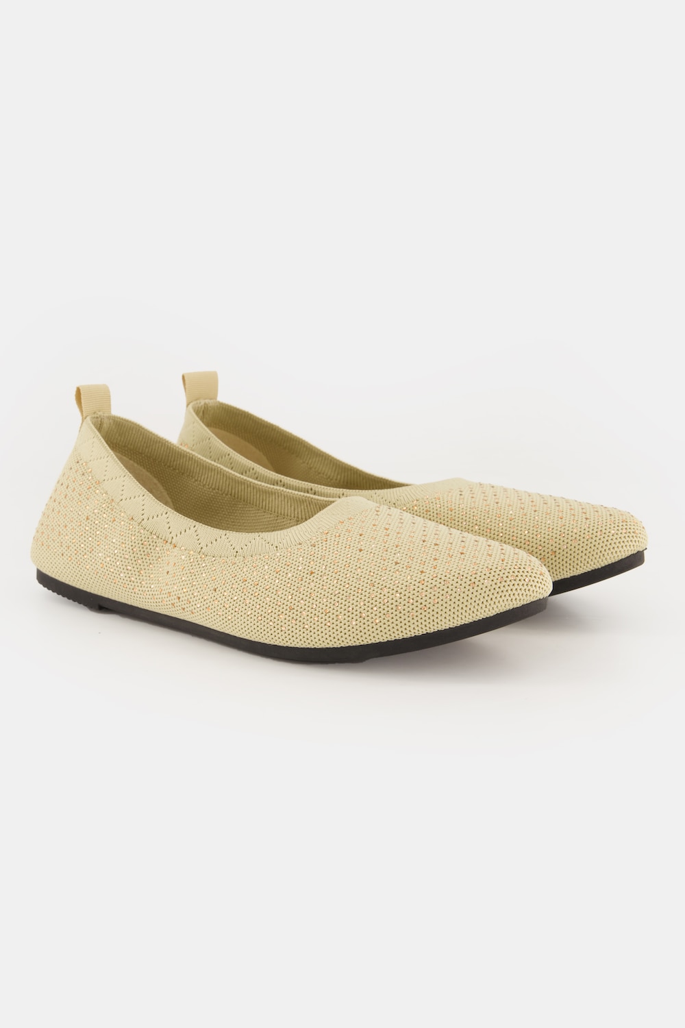 Strick-Ballerinas, Damen, beige, Größe: 39, Synthetische Fasern, Ulla Popken Strick-Ballerinas, Damen, beige, Größe: 39, Synthetische Fasern, Ulla Popken von Ulla Popken