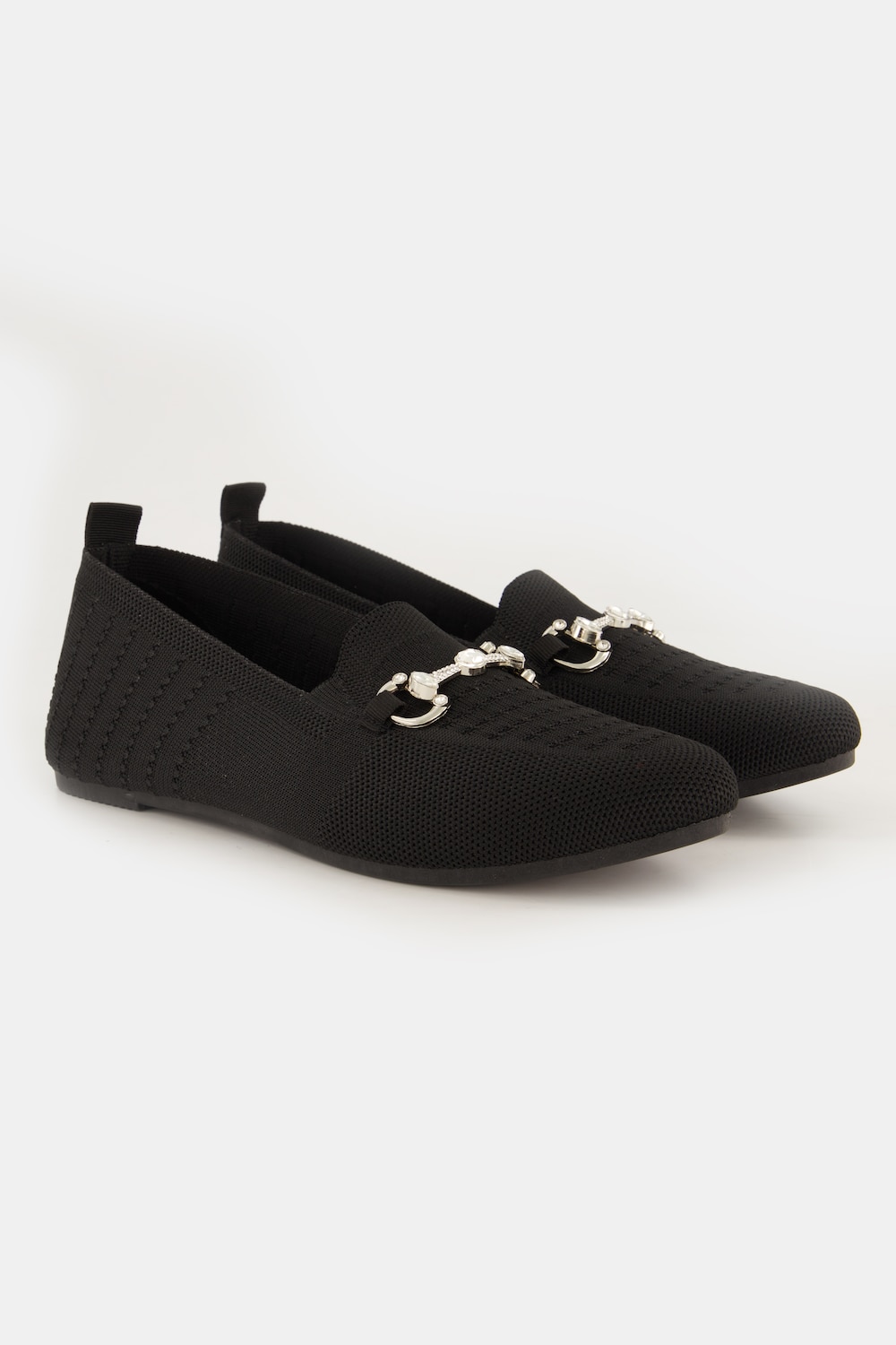 Strick-Ballerinas, Damen, schwarz, Größe: 41, Synthetische Fasern, Ulla Popken Strick-Ballerinas, Damen, schwarz, Größe: 41, Synthetische Fasern, Ulla Popken von Ulla Popken