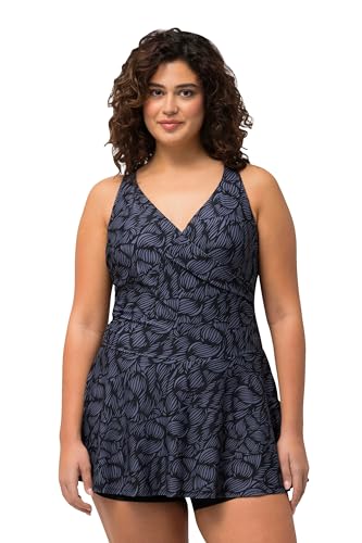 Ulla Popken, Damen, große Größen, Badekleid April mit Shorts, Blätter Ulla Popken, Damen, große Größen, Badekleid April mit Shorts, Blätter von Ulla Popken