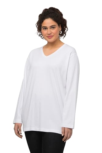 Ulla Popken, Damen, große Größen, Basic-V-Shirt, Langarm Ulla Popken, Damen, große Größen, Basic-V-Shirt, Langarm von Ulla Popken