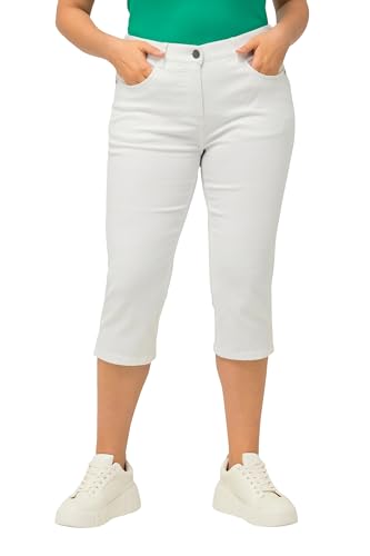 Ulla Popken, Damen, große Größen, Capri Jeans Sarah, schmale 5-Pocket-Form, Saumschlitz Ulla Popken, Damen, große Größen, Capri Jeans Sarah, schmale 5-Pocket-Form, Saumschlitz von Ulla Popken